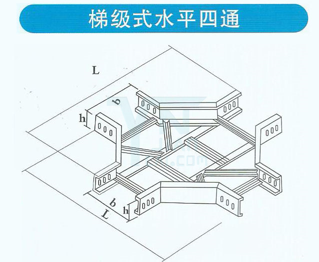 梯級式水平四通